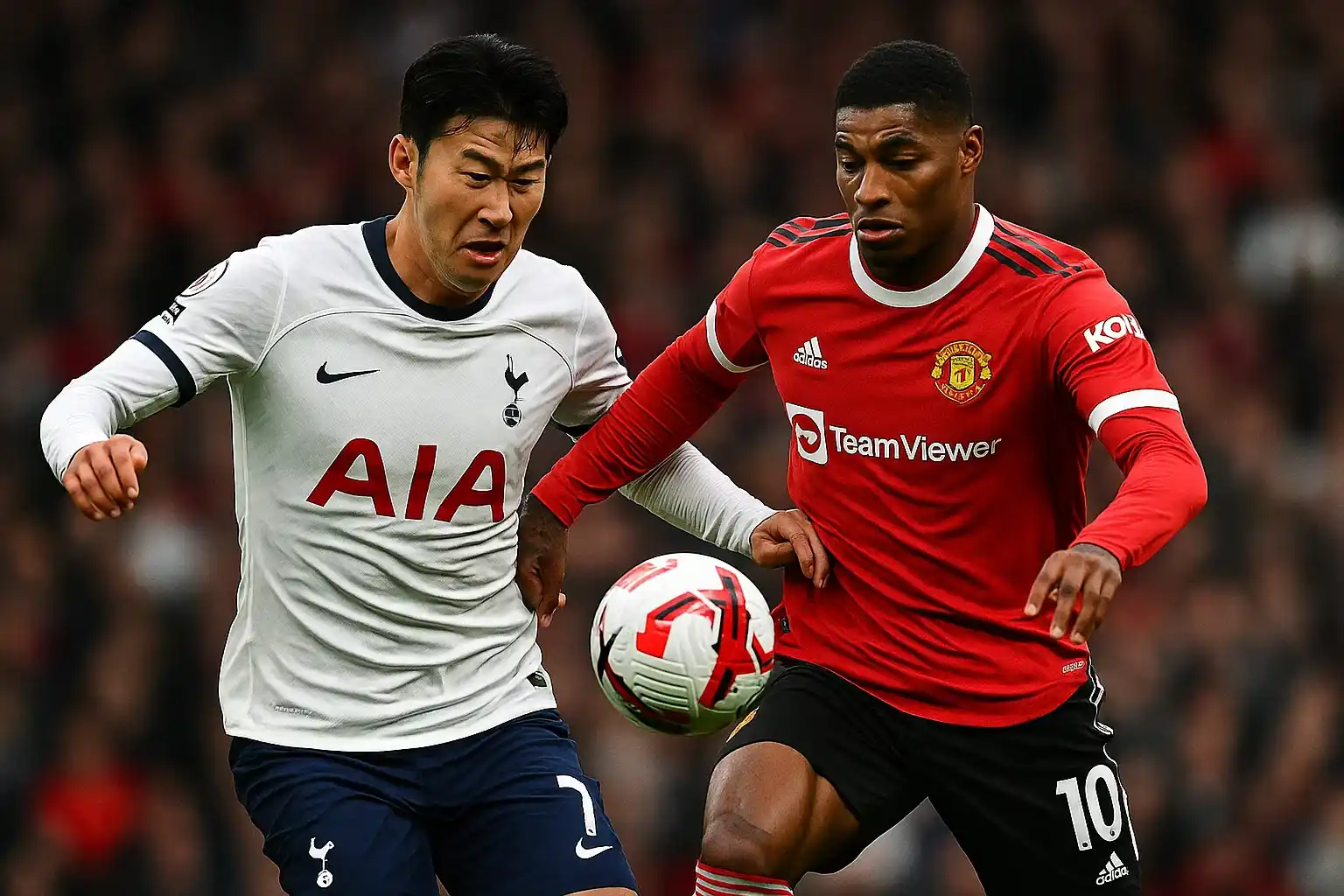 Son Heung-min đối đầu Rashford trong trận đấu sinh tử